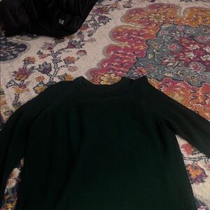 Old Navy Dark Green Crew Neck Sweater